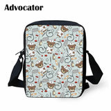 Nurse Bear Pattern Small Schoolbags Crossbody Book Bag Kids Shoulder Bag