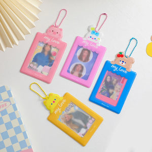 Animal Print Photo Holder Card Case for Students