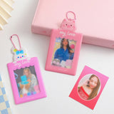 Animal Print Photo Holder Card Case for Students