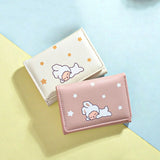 Cute Pig Rabbit Money Clip Purse for Students