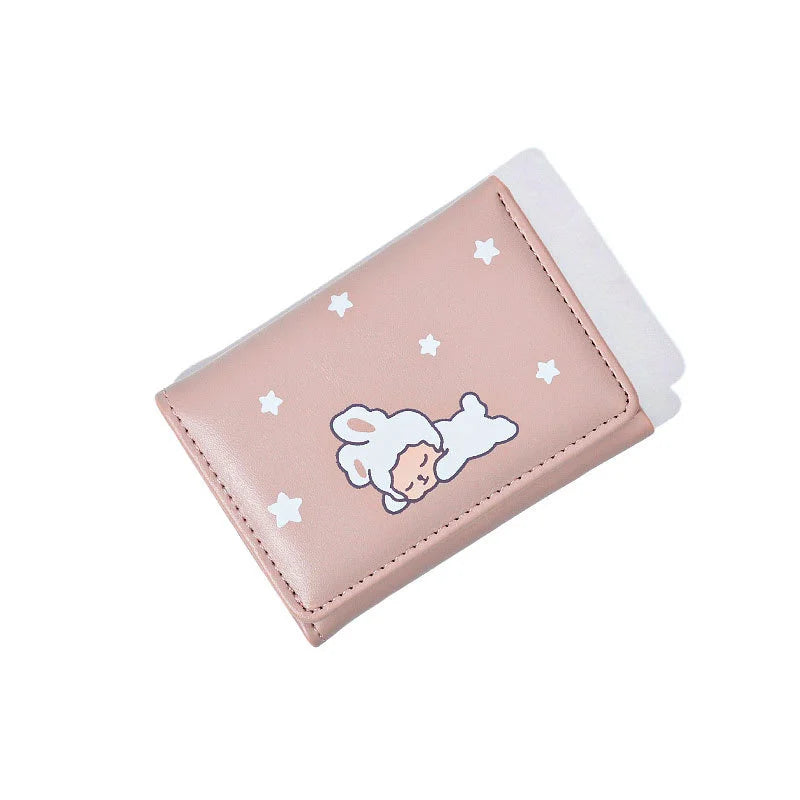 Cute Pig Rabbit Money Clip Purse for Students