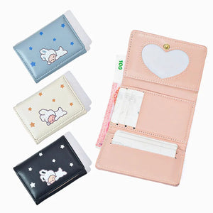 Cute Pig Rabbit Money Clip Purse for Students