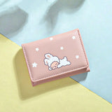 Cute Pig Rabbit Money Clip Purse for Students