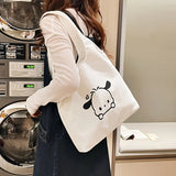 Cartoon Shoulder Bag Creative Portable Canvas Bag Large Capacity