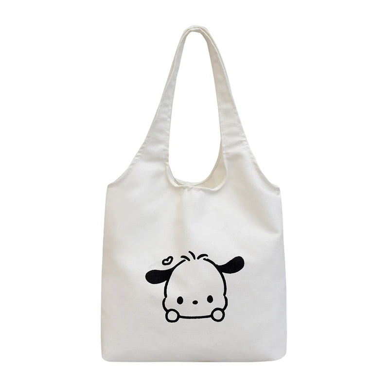 Cartoon Shoulder Bag Creative Portable Canvas Bag Large Capacity