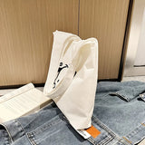 Cartoon Shoulder Bag Creative Portable Canvas Bag Large Capacity