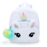 Plush Cartoon Unicorn Kids School Bag for Girls