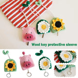 Unisex Cotton Key Bag Pull Type Key Wallet