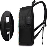 Corgi Cactus Dogs Backpack 17 Inch Laptop with USB Port