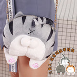Kitty Ass Messenger Bag Soft Stuffed Toy Girls Handbag IB086