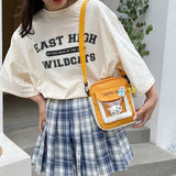 Cat Canvas Small Bag Female Cartoon Bag Summer Small Fresh Student