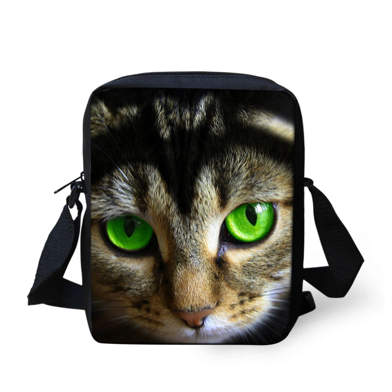 Cat Women Mini Cross-body Bag Casual Messenger Bags Capacity Shoulder Pocket