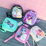 Cat Ear Transparent Backpack for Girls Harajuku Badge ITA Display Pin