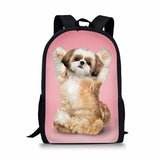 Cat Puppy Print Children Bagpack 3D Animal Backpack