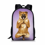 Cat Puppy Print Children Bagpack 3D Animal Backpack