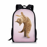 Cat Puppy Print Children Bagpack 3D Animal Backpack
