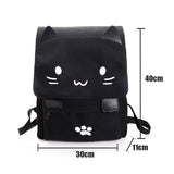 Cat Schoolbags Casual Women Backpack Canvas School book Bag for Girls Back Pack