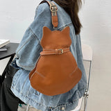 Cat Shoulder Bag Women's Casual Cartoon Crossbody Bag Handbag
