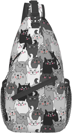 Waterproof Cat Sling Bag for Hiking Travel