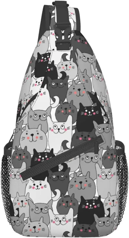 Waterproof Cat Sling Bag for Hiking Travel