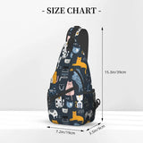 Cat Sling Bag Travel Crossbody Backpack Shoulder Pack Chest Hiking Daypack