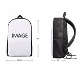 Cats Dogs Pattern School Backpack Children Boys Girls Bookbag Kids Rucksack