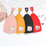 Cats Unisex PU Leather Key Bag Housekeepers Car Key Holder Case