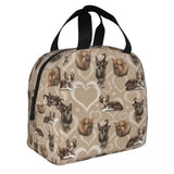 Chihuahua Puppy Insulated Lunch Tote Bag for Women Dog Lover