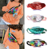 Girls Sequin Waist Bag Coin Purse Single Shoulder Bag