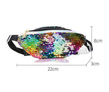 Girls Sequin Waist Bag Coin Purse Single Shoulder Bag