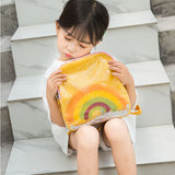 Children Rainbow School Bag PVC Sequins Sweet Backpack Girls Kids Small Rucksack