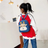 3D Cartoon Animal Plush Kids Backpack Kindergarten Boys Girls Schoolbags
