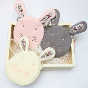 Kids Pink/Beige/Grey Rabbit Satchel Messenger Bag