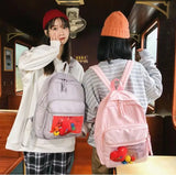 Clear Transparent Women Backpacks PVC School Backpack
