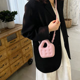 Embossed PU Leather Crossbody Mini Bag for Women