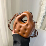 Embossed PU Leather Crossbody Mini Bag for Women