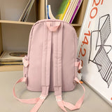 Contrast Colors Backpack Large Capacity Shoulder Bag
