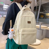 Corduroy Woman Backpack School Book BagPack