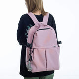 Corduroy Women Backpack Solid Female Student Schoolbag For Teenage Girl