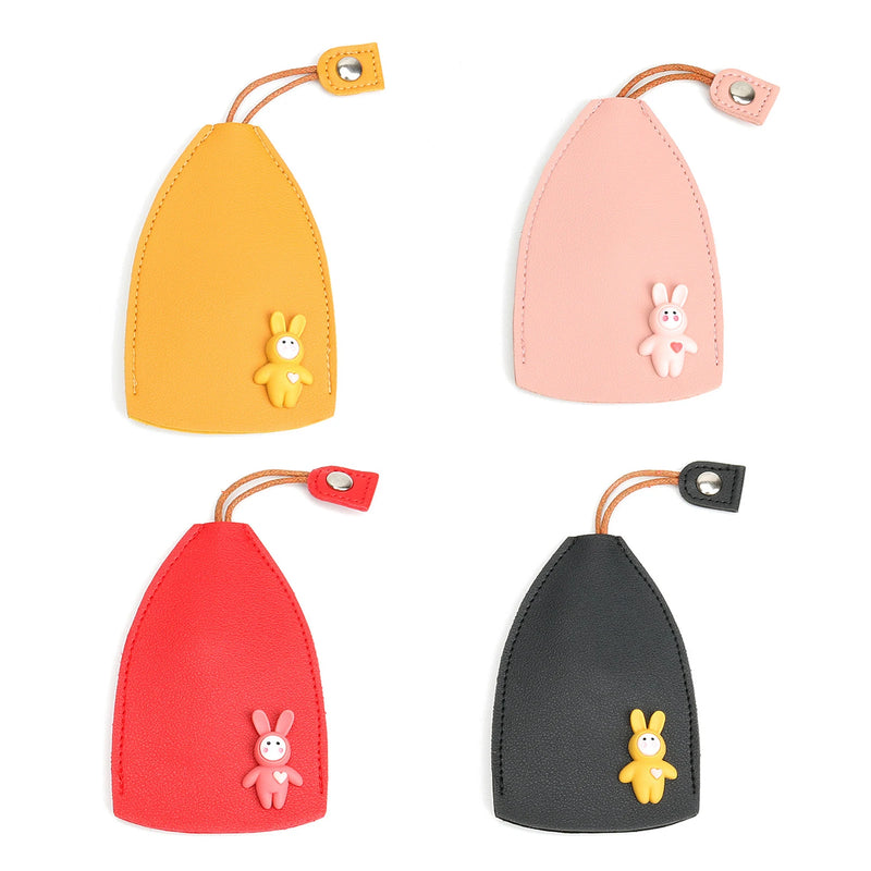 Cartoon Rabbit Leather Key Wallets Key Case Holder PU Leather Keychain Pouch
