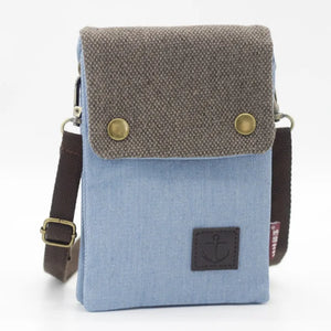 Canvas Cross-body Shoulder Bag for Mobile Phone