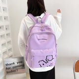 Pink School Bags For Teenage Girls Large Capacity Satchels