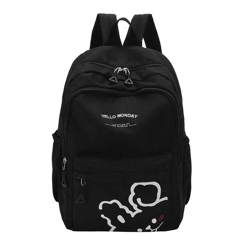 Pink School Bags For Teenage Girls Large Capacity Satchels