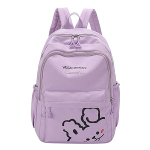 Pink School Bags For Teenage Girls Large Capacity Satchels