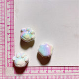 Colorful Cat Claw Hair Ornament Round Beads Bracelet Chain DIY Kit