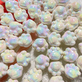 Colorful Cat Claw Hair Ornament Round Beads Bracelet Chain DIY Kit