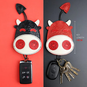 Leather Key Bag Men Housekeepers Car Key Holder Case Keychain Pouch