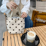 Corduroy Plaid Shoulder Bag Retro Style Small Handbag for Women