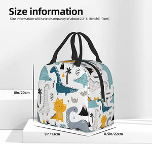 Dinosaur Lunch Box - Insulated Lunch Bags for Kids Women