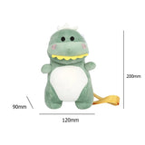 Dinosaur Shoulder Bag Winter Women Cartoon Lovely Fluffy Crossbody Messenger Bag